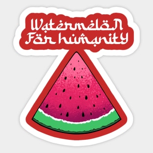 watermelon for humanity // save palestine Sticker